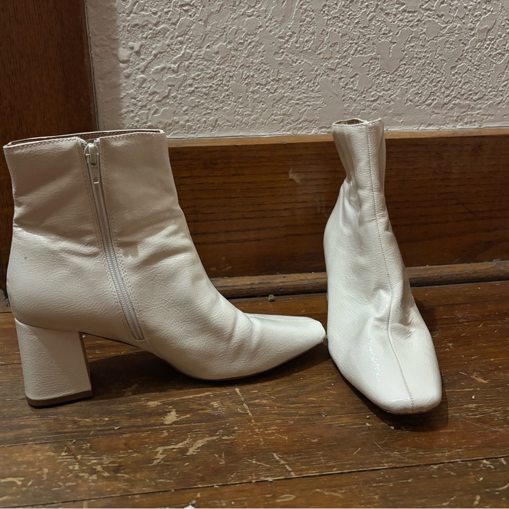 White Ankle Boots